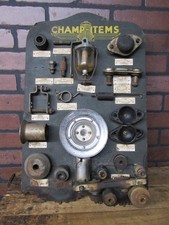 Rare Antique 1930s Automotive Car Parts Store Display Champ Items 22 X 14 Rare Antique 1930s Automotive Car Parts Store Display Champ Items 22 X 14