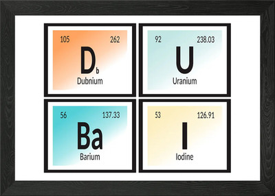 Dubai Elements gerahmtes Wandbild Poster Leinwanddruck Bild