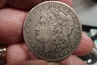 1879-CC "CAPPED CC" Morgan Silver Dollar VF Original Gun Metal Tone DT01