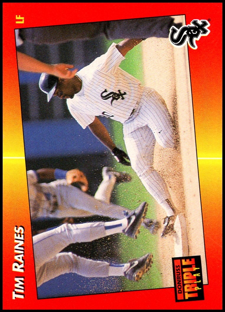 1992 Donruss Triple Play #107 Tim Raines - HOF FREE SHIPPING!