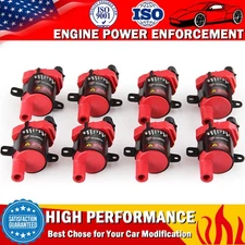 8 Round Ignition Coils For Chevy Silverado 1500 2500 GMC LS 5.3/6.0L/4.8L D585