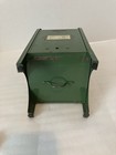 Vintage 1950s Green Pressed Metal Mailbox Coin Bank All-American 9"  Mail Box — photo 5