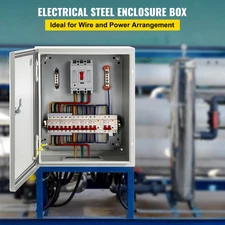 NEMA Steel Enclosure, 10 x 8 x 6'' NEMA 4X Steel Electrical Box