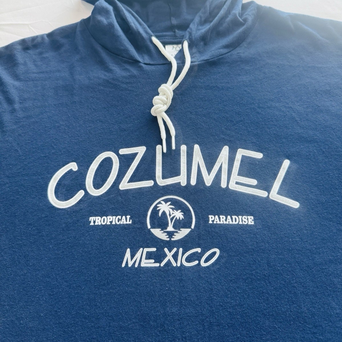 ULTRAMAR Navy Blue COZUMEL MEXICO Lightweight Pullover Hoodie, 2XL View 2