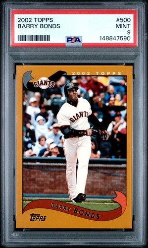 2002 TOPPS #500 BARRY BONDS PSA 9 - Picture 1 of 2