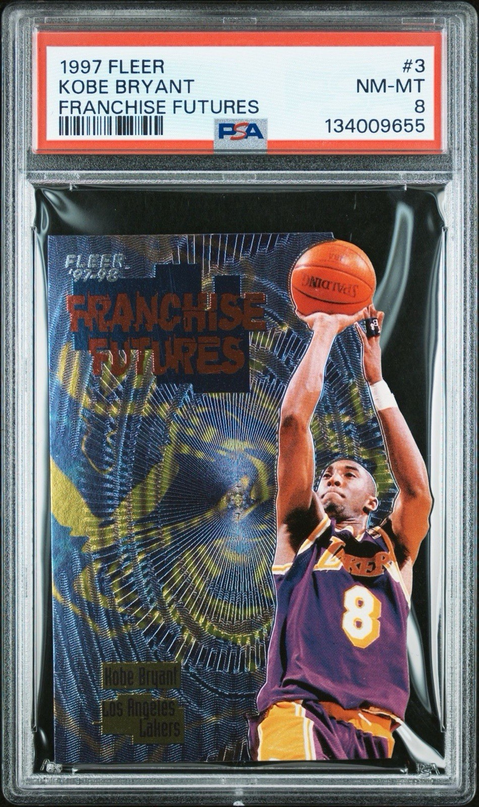 1997 Fleer Franchise Futures PSA 8 Kobe Bryant *RARE* Die-Cut LOW POP #3