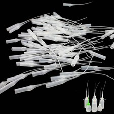 Tubo de caída extensor de botella de plástico aplicador de precisión micropuntas de pegamento de 50 piezas