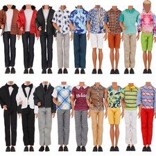 Doll Clothes for 12 Inch Boy Dolls with Jeans Leather Jackets Shorts Suits Sw...
