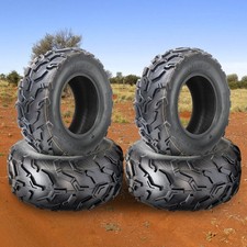 Full Set 4 25x8-12 Front 25x10-12 Rear ATV Tires 6PR UTV All Terrain Replacement