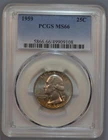 1959 50C Washington Quarter PCGS MS-66 PQ!