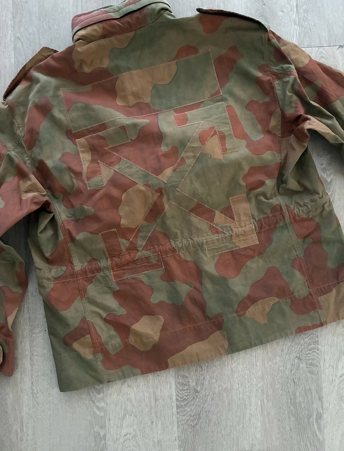 Off White Camouflage Jacket Size S image 8