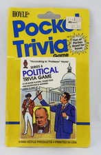 Vintage Hoyle Pocket Trivia Political Trivia Game Series 6 Travel Game 1984