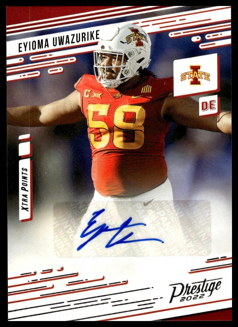 Eyioma Uwazurike Panini Chronicles Draft Picks Prestige Xtra Points Signatures #PXEUW Base