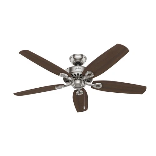 Hunter Fans - Builder 52 Inch Ceiling Fan with Pull Chain-Brushed Nickel Finish - Picture 1 of 4