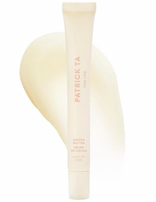 PATRICK TA Major Glow Lip Gloss, Cocoa Butter Shine, Clear Liquid 0.5 fl oz