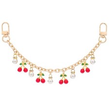 Cherry Pearl Decorative Bag Charms - 10'' Pink Cute Pendant Pink Cherry