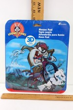 Vtg NOS 1997 Taz Tasmanian Devil Mouse Pad Looney Tunes WB Lenticular 3D