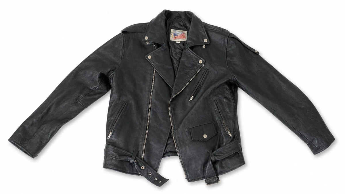 vintage leather jacket 38 products for sale | eBay