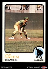 1973 Topps #456 Dick Green Athletics 6 - EX/MT
