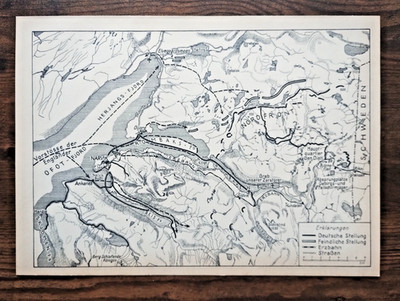Original Deutsche Karte von 1941 zeigt die Invasion Norwegens