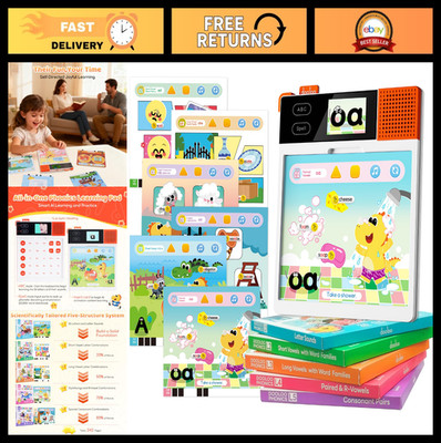 Interactive Phonics Learning Pad - 242 Sound Pages, Fun Educational Toy for Kids