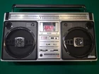 SHARP GF-9696 Boombox Ghetto Blaster~VERY NICE CONDITION~WORKS GREAT except Deck