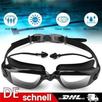 DAZONE Schwimmbrille Anti-Fog Für Erwachsene Verstellbare Taucherbrille Herren Damen DE