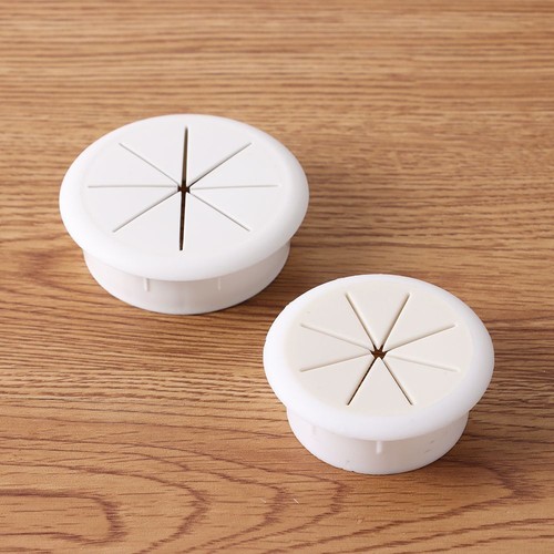 Passing Cable Organizer Line Outlet Port Desk Cord Grommet Wire Hole Cover - Picture 6 of 16