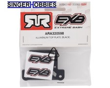 ARRMA ARA320598 EBX Aluminum Top Plate Black FELONY/INFRACTION/TYPHON HH