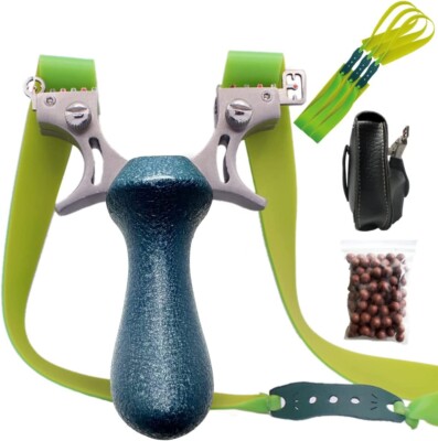 Zwille Steinschleuder Profi für Jagd- Slingshot Schleuder Set für Outdoor 