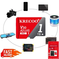 Micro SD Card 1TB 256GB 128GB TF High Speed Ultra Fast Class 10 Memory Cards Lot
