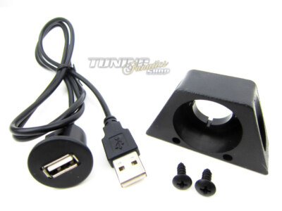 2#4392 USB PKW Einbau Buchse USB Stick Adapter CD MP3 Wechsler Verlängerung
