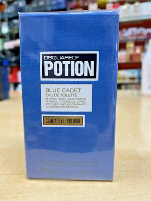 Dsquared2 Potion Blue Cadet Herren Parfum Edt Eau De Toilette Spray 30 ml VINTAGE