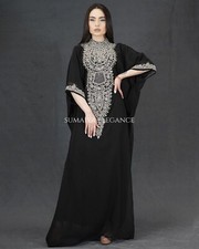 SALE!! New Stylish Moroccan Dubai Kaftan Farasha Abaya African Attire Party Wear