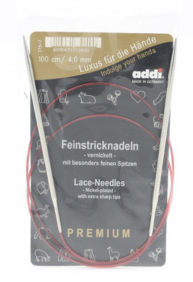 One Pair of addi Lace Circular Knitting Needle (Sock Rockets) 100cm (40'')