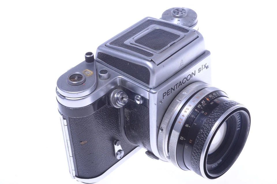 ✅ CÁMARA PENTACON SIX *ESCASA* *REPARACIÓN DE PIEZAS* CON LENTE ZEISS 80MM BIOMETAR 2.8 1Q Foto 4 de 4
