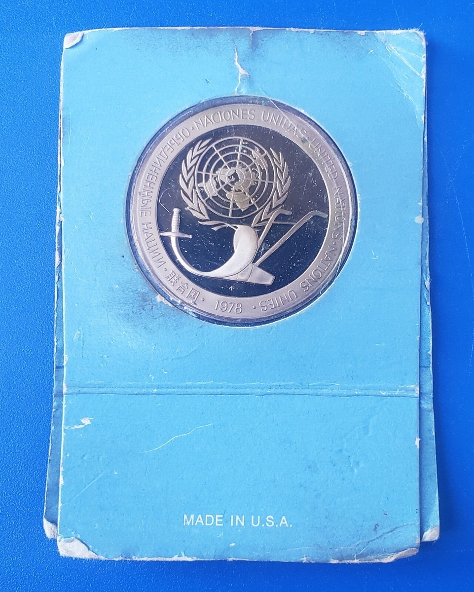 コレクション united nations peace medalsolid bronze 1974 1975 1978 United Nations Peace Medal Solid Bronze Coin