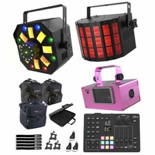 Chauvet DJ Effect Lighting Pack w RGB LED Laser, Kinta, Wash Light  ILS Command