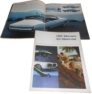 #ad Original 1967 Mercury Full Line Brochure Catalog Cougar Cyclone NOS $13.67