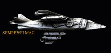 AV-8 HARRIER PEWTER HAT LAPEL PIN UP MADE IN US MARINES WING MAW MAG VSTOL MR