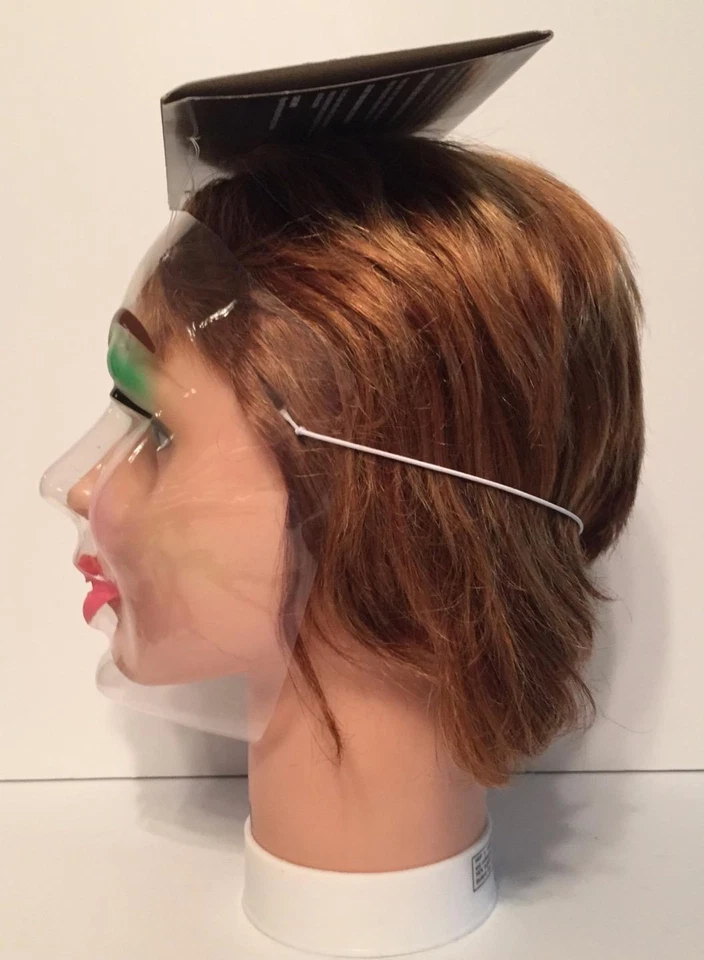 ADULT CLEAR TRANSPARENT YOUNG FEMALE FACE MASK HALLOWEEN COSTUME MR139017 - Image 3 of 3