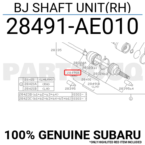 Subaru 61256 ae010