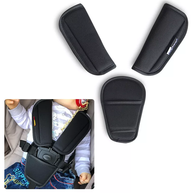 Universal Car Seat Shoulder Strap Pad Cover Safety Belt Protector Interior  Seatbelt Cover For Adults Kids For BMW Accessories Black 2pcs