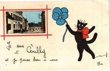 Old postcard Cerilly (262225)