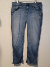 Rich & Skinny Women's Jeans Size 32 Skinny Tapered Mid Rise Denim Blue