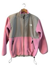 The North Face Denali Pink / Gray Fleece Jacket Coat Youth Girl's Size XL