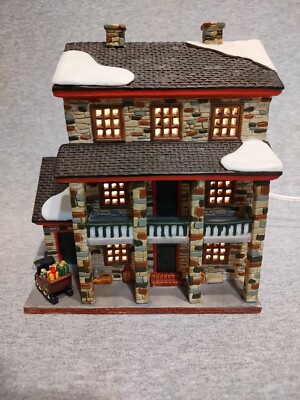 Lemax Jukebox Junction Porcelain 3 Story Cottage 1999 Christmas Village