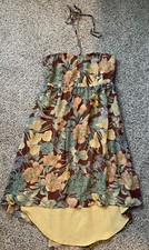 Urban Outfitters Kimchi Blue Safari Animal & Floral Dress Size Medium High Low