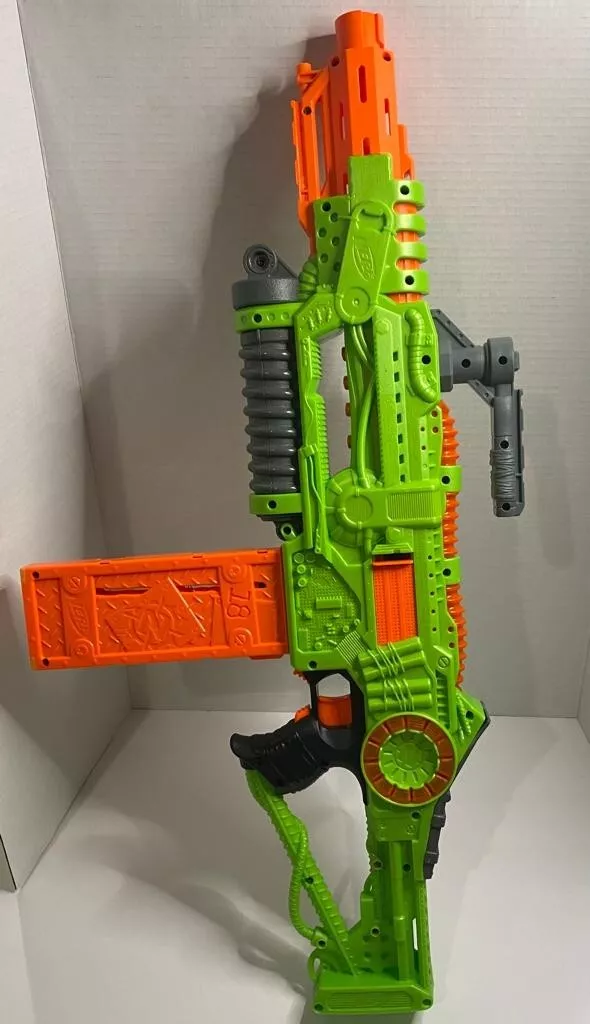 Nerf Zombie Gun Toy Blaster with Motorized Lights Sounds | eBay