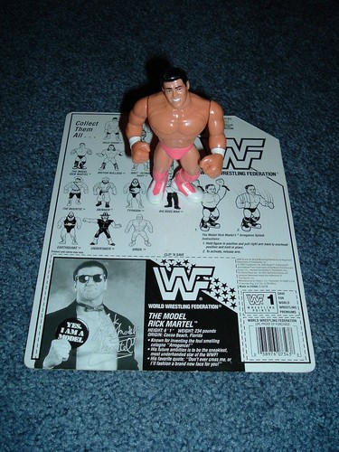 WWF WWE Hasbro Rick The Model Martel with uncut bl...
